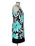 AB Studio Graphic Teal Cocktail Dress Size 10 - photo 4