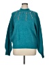 Calligraphie Teal Pullover Sweater Size XL - photo 1