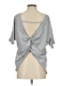 Unbranded 100% Polyester Gray Short Sleeve Top Size S - photo 2