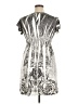Apt. 9 Graphic Silver Casual Dress Size XL (petite) - photo 2