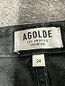 AGOLDE 100% Cotton Black Denim Skirt Size 24 waist - photo 3
