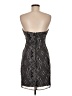 Guess 100% Polyester Graphic Black Gray Cocktail Dress Size 9 - photo 2