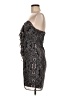 Guess 100% Polyester Graphic Black Gray Cocktail Dress Size 9 - photo 5