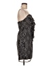 Guess 100% Polyester Graphic Black Gray Cocktail Dress Size 9 - photo 4