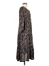 Max Studio Paisley Brown Casual Dress Size S - photo 4