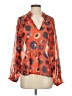 Hutch 100% Polyester Orange 3/4 Sleeve Blouse Size S - photo 1