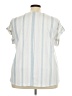 Cure Blue Short Sleeve Blouse Size 3X - photo 2