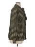 MICHAEL Michael Kors 100% Polyester Chevron-herringbone Green Long Sleeve Blouse Size XL - photo 4
