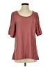 Final Touch Burgundy Short Sleeve Blouse Size S - photo 1