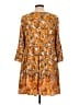 CAT 100% Rayon Paisley Orange Casual Dress Size L - photo 2