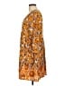 CAT 100% Rayon Paisley Orange Casual Dress Size L - photo 5