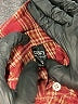 DAZY Plaid Burgundy Long Sleeve Blouse Size M - photo 7