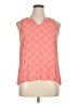 dalia Orange Sleeveless Blouse Size XL - photo 1
