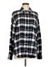 Treasure & Bond Plaid Gray Long Sleeve Button-Down Shirt Size M - photo 1