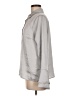 Stelen 100% Polyester Metallic Silver Long Sleeve Blouse Size M - photo 5