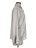 Stelen 100% Polyester Metallic Silver Long Sleeve Blouse Size M - photo 4