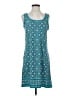Max Studio Print Teal Casual Dress Size S - photo 1