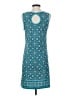 Max Studio Print Teal Casual Dress Size S - photo 2