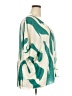 Shein Curve 100% Polyester Green 3/4 Sleeve Blouse Size 20 Plus (4) - photo 4
