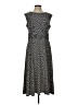 db established 1962 Polka Dots Gray Casual Dress Size L - photo 1