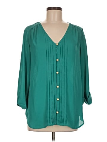 Love Notes 3/4 Sleeve Blouse (view 1)