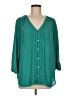 Love Notes 100% Polyester Teal 3/4 Sleeve Blouse Size M - photo 1