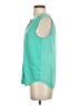 Tommy Bahama 100% Polyester Teal Sleeveless Blouse Size S - photo 5