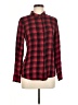 Marciano Plaid Red Long Sleeve Button-Down Shirt Size M - photo 1