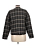 Zara 100% Polyester Plaid Gray Jacket Size L - photo 2