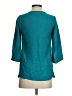 Fabindia Teal 3/4 Sleeve Blouse Size XS - photo 2