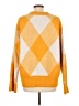 Zara Argyle Yellow Pullover Sweater Size L - photo 2