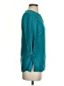 Fabindia Teal 3/4 Sleeve Blouse Size XS - photo 4