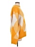 Zara Argyle Yellow Pullover Sweater Size L - photo 4