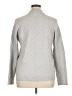 Evolution by Cyrus Chevron-herringbone Gray Turtleneck Sweater Size XL - photo 2