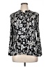DKNY 100% Polyester Black Long Sleeve Blouse Size XL - photo 1