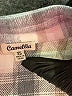 Camellia 100% Polyester Plaid Ivory Coat Size XS - photo 6