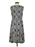 Chico's Graphic Silver Gray Cocktail Dress Size Sm (0) - photo 2