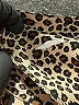 Unbranded Animal Print Brown Short Sleeve Top Size L (estimated) - photo 7