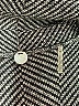 Margaret O'Leary 100% Merino Wool Chevron-herringbone Gray Jacket Size Med (1) - photo 6
