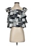She + Sky 100% Polyester Gray Sleeveless Blouse Size S - photo 1