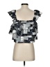 She + Sky 100% Polyester Gray Sleeveless Blouse Size S - photo 2