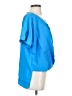 Bebe 100% Polyester Blue Short Sleeve Blouse Size S - photo 4