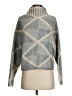MNG Argyle Gray Turtleneck Sweater Size XS - photo 1