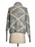 MNG Argyle Gray Turtleneck Sweater Size XS - photo 2