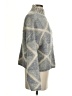 MNG Argyle Gray Turtleneck Sweater Size XS - photo 4