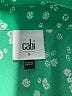 CAbi 100% Polyester Stars Green Short Sleeve Blouse Size S - photo 7