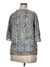 Style&Co 100% Rayon Paisley Blue 3/4 Sleeve Blouse Size 14 - photo 1