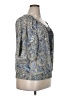 Style&Co 100% Rayon Paisley Blue 3/4 Sleeve Blouse Size 14 - photo 5