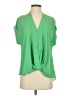 She + Sky 100% Polyester Green Short Sleeve Blouse Size S - photo 1