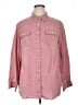 Talbots 100% Lyocell Pink 3/4 Sleeve Button-Down Shirt Size 1X - photo 1
